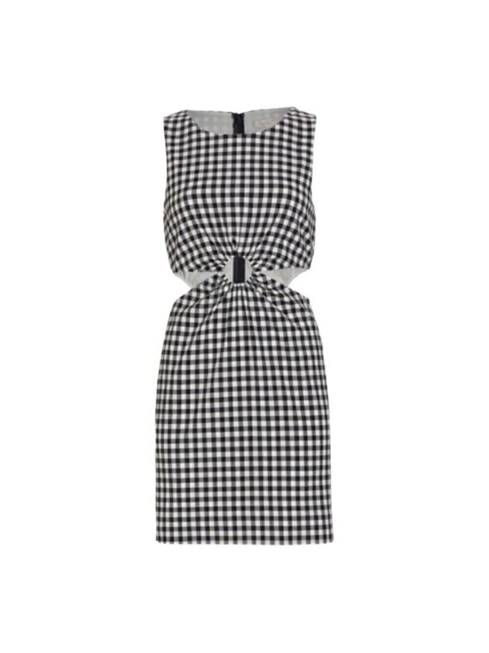 Wayf Jules Cutout O-ring Minidress in Black and White Size Medium - Picture 3 of 11